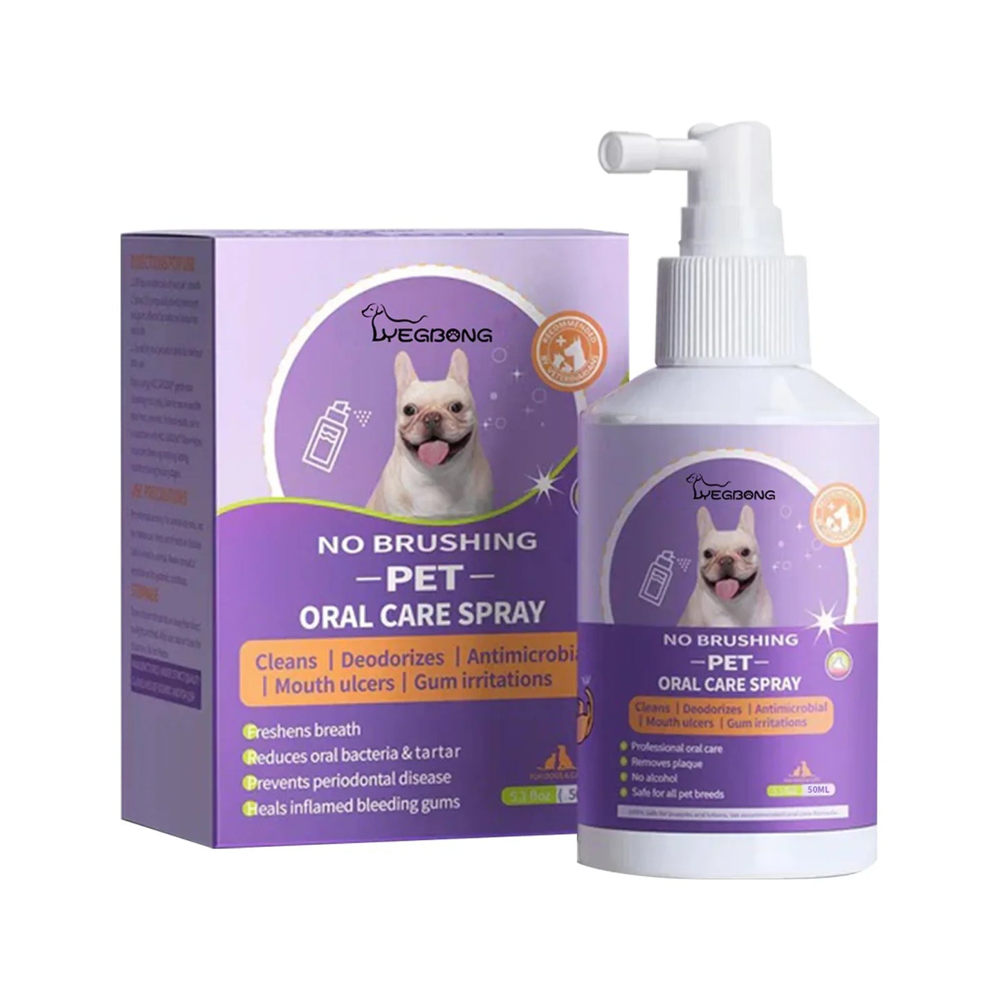 FinPaws Pet Oral Cleanse Spray – 50ml for Dogs & Cats | Fresh Breath & Plaque Control