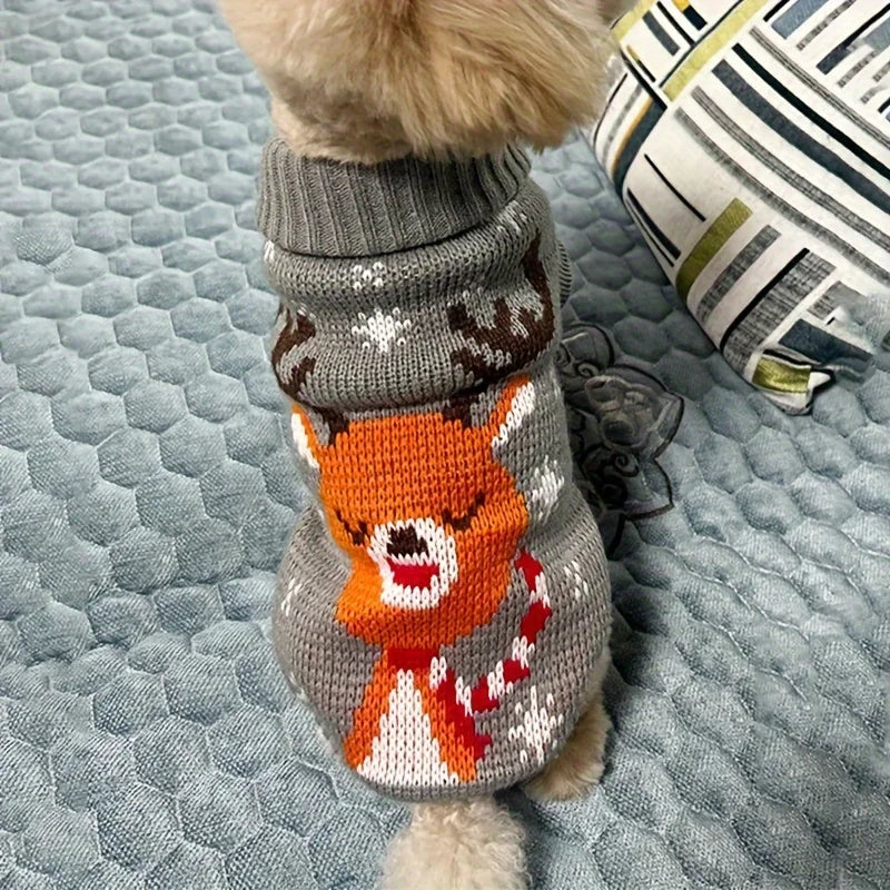 Christmas Style Pet Sweater – Knitted Wool Winter Jumper for Dogs & Cats | FinPaws BrandBuddy Finland