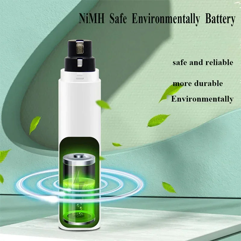 FinPaws Electric Dog Nail Clippers with LED Light – Rechargeable Pet Nail Grinder for Dogs & Cats