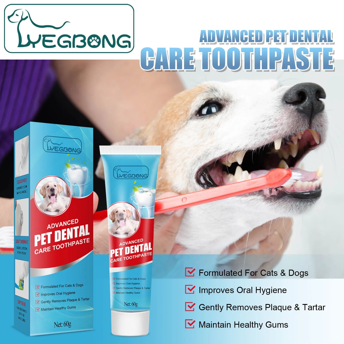 FinPaws Enzymatic Pet Toothpaste for Dogs & Cats – Oral Gum Care & Plaque Control