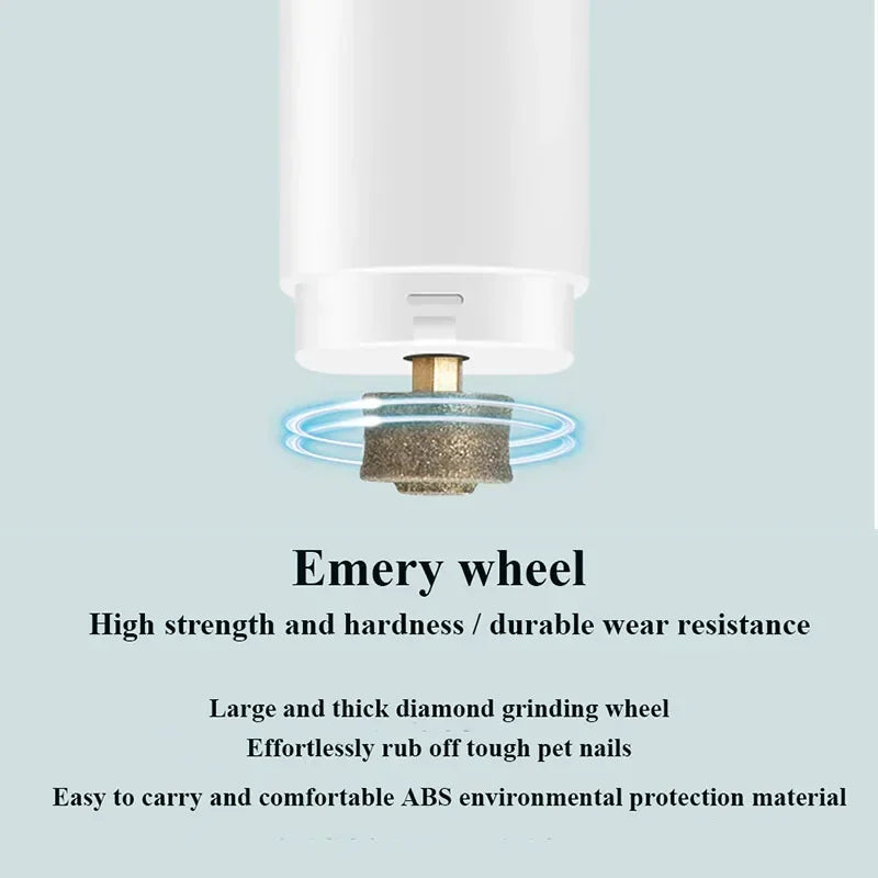 FinPaws Electric Dog Nail Clippers with LED Light – Rechargeable Pet Nail Grinder for Dogs & Cats