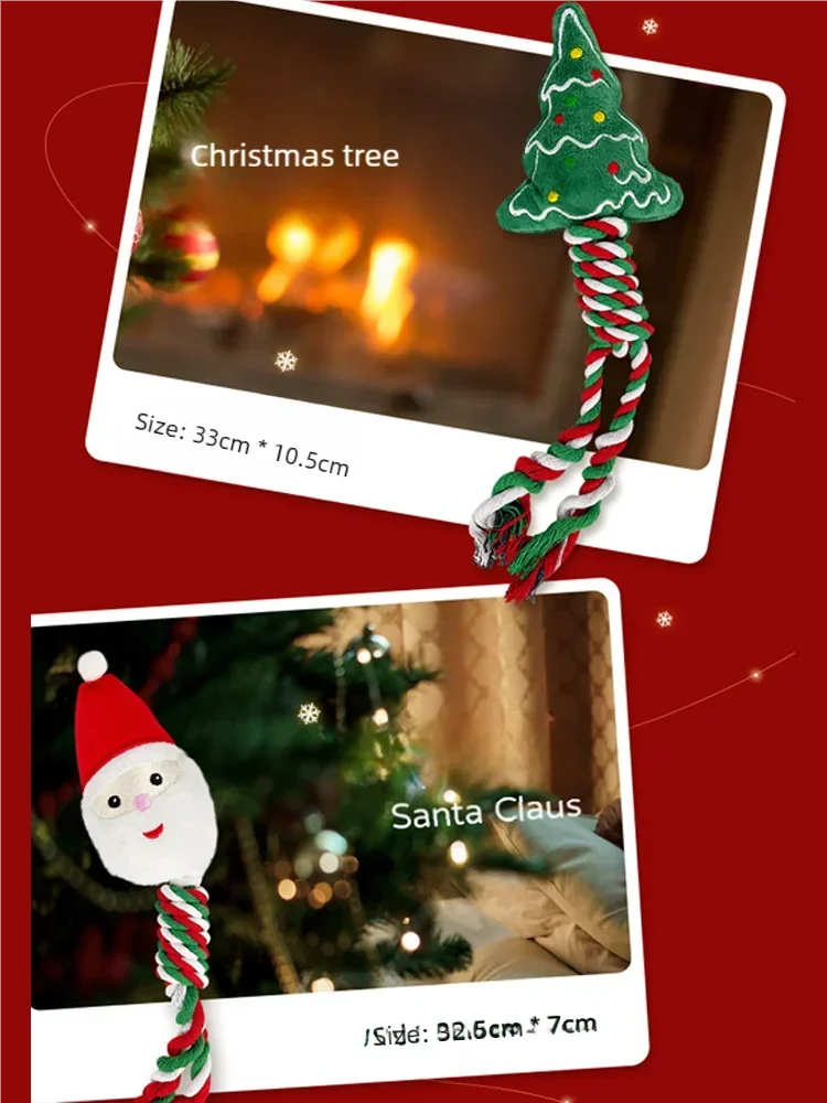 Christmas Dog Rope & Chew Toy – Festive Training Toy for Puppies & Pets | Finpaws Finland