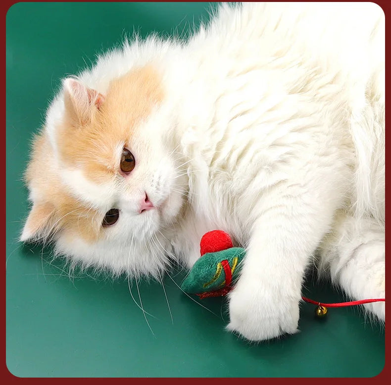 Christmas Cat Toys & Teasing Sticks – Santa & Reindeer Cat Playtime Fun
