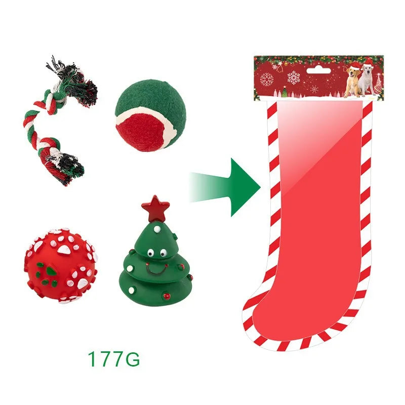 Christmas Dog Toy Gift Box – Sound Elk & Deer Chew Toy Set | Bite Resistant Limited Edition | Finpaws Finland
