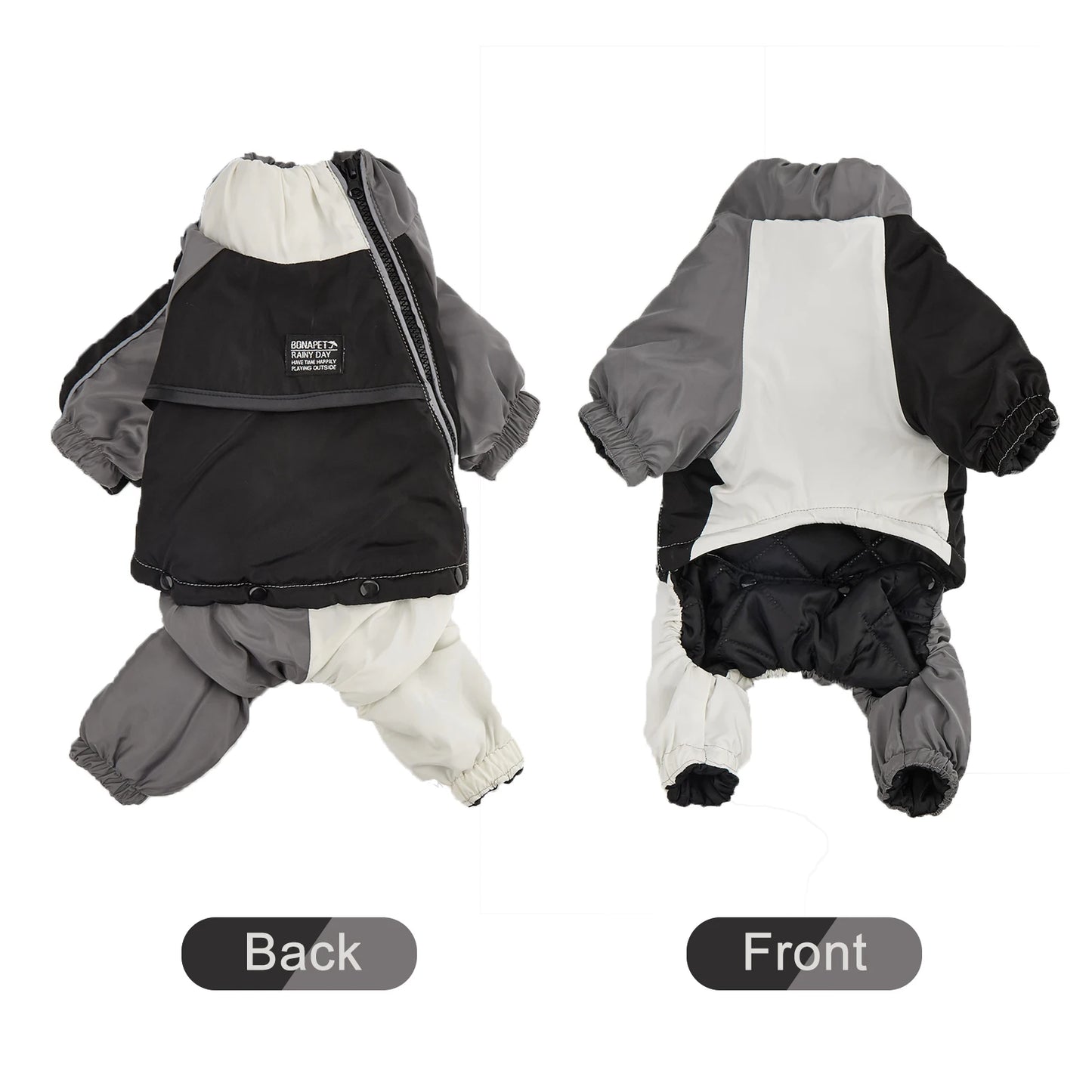 Winter Dog Jacket Warm Thicken Cotton Clothes With Traction Ring Dog Windproof Coat Medium Large Dogs Outdoor Cold Proof Clothes (Copy)