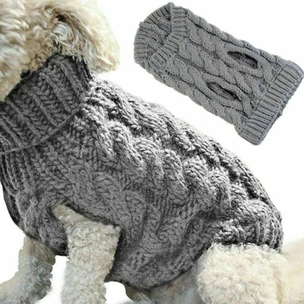 New Knitted Pet Sweater – Warm Autumn Winter Dog & Cat Clothes | FinPaws BrandBuddy Finland