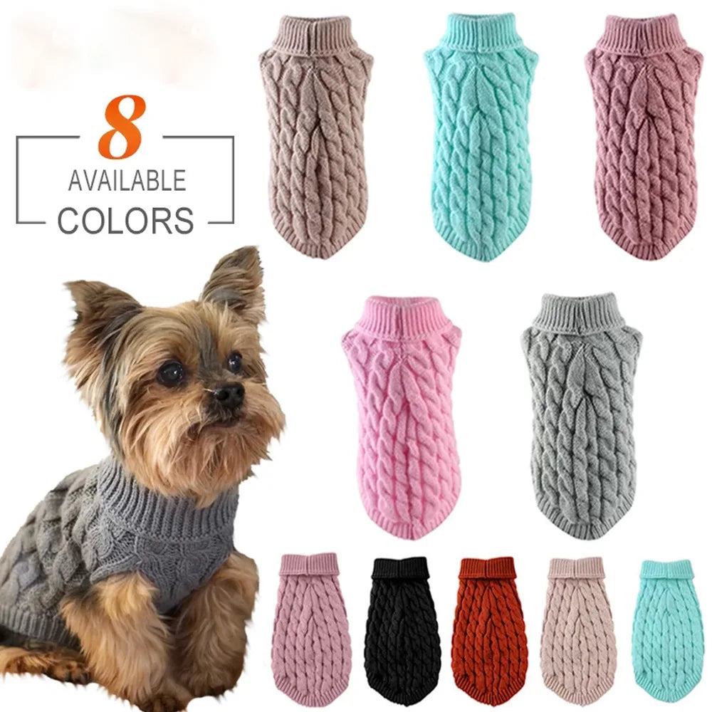 New Knitted Pet Sweater – Warm Autumn Winter Dog & Cat Clothes | FinPaws BrandBuddy Finland
