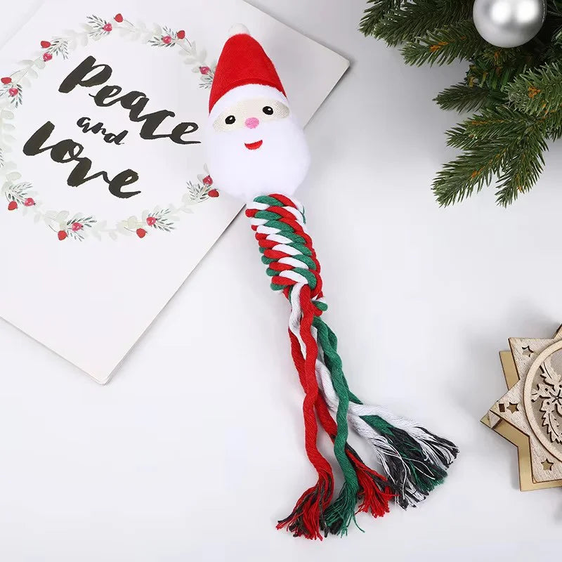 Christmas Dog Rope & Chew Toy – Festive Training Toy for Puppies & Pets | Finpaws Finland