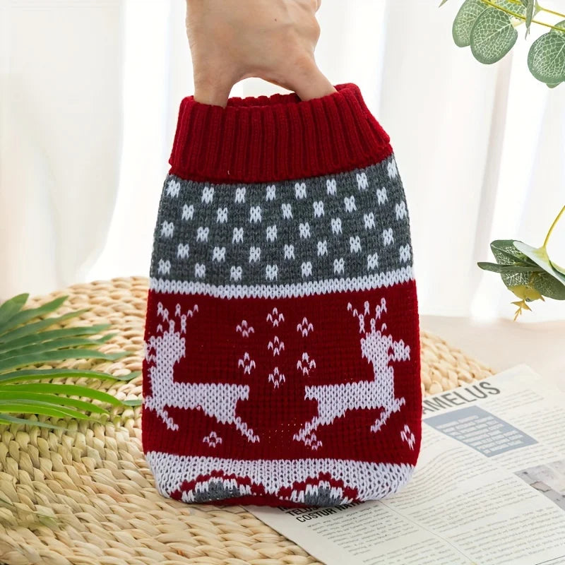 Christmas Style Pet Sweater – Knitted Wool Winter Jumper for Dogs & Cats | FinPaws BrandBuddy Finland
