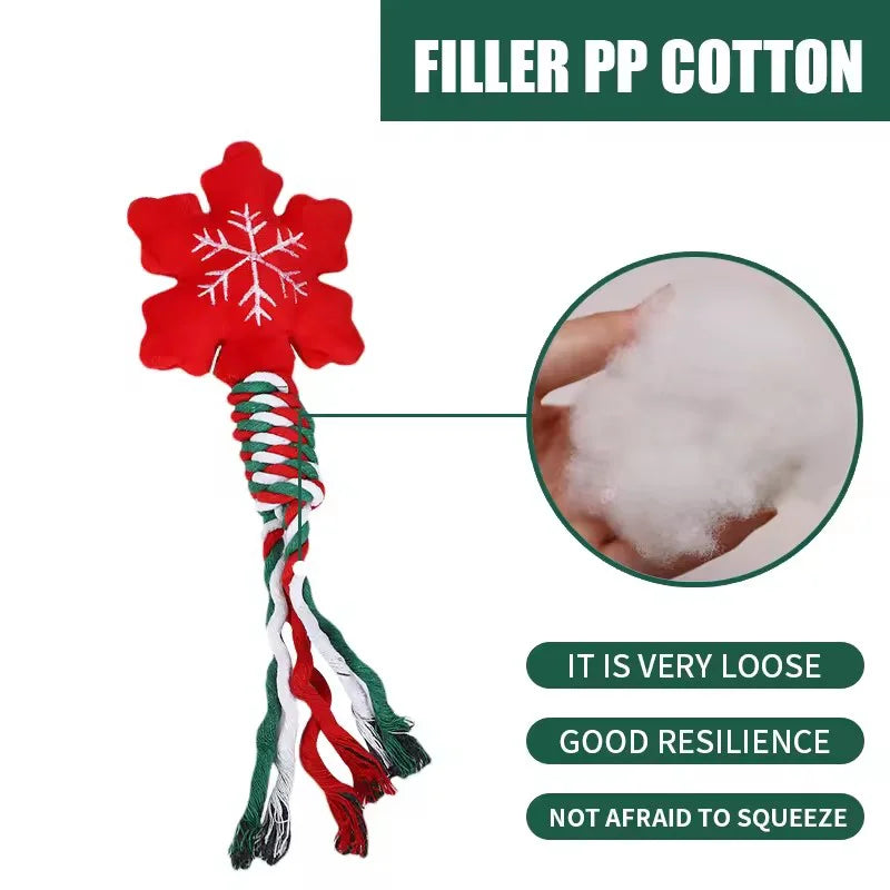 Christmas Dog Rope & Chew Toy – Festive Training Toy for Puppies & Pets | Finpaws Finland