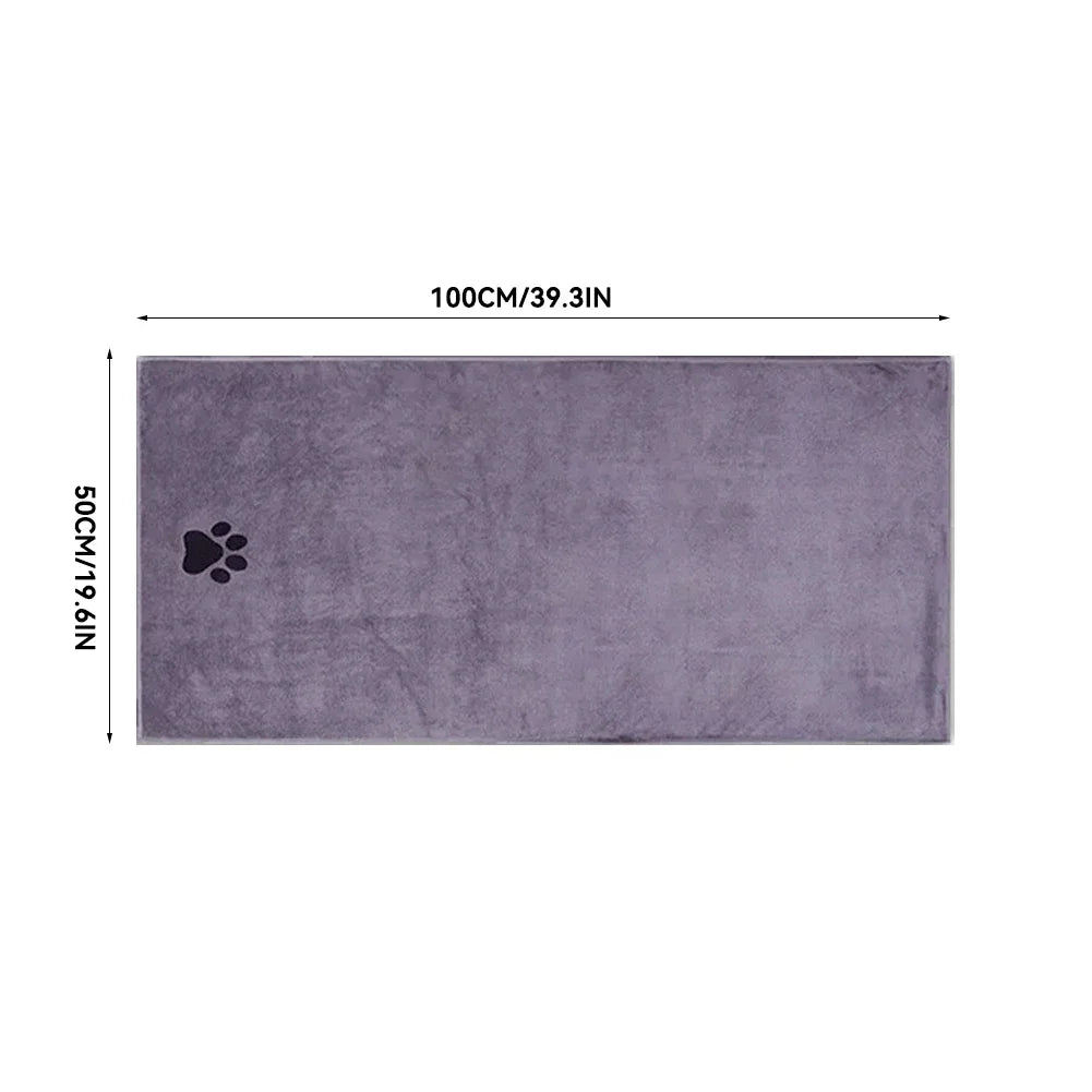 Microfiber Pet Bath Towel – Super Soft Absorbent Cat & Dog Grooming Towel - FinPaws