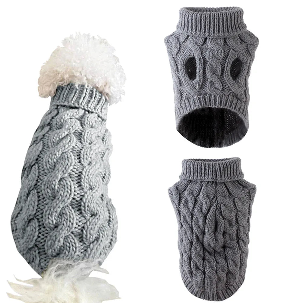 New Knitted Pet Sweater – Warm Autumn Winter Dog & Cat Clothes | FinPaws BrandBuddy Finland