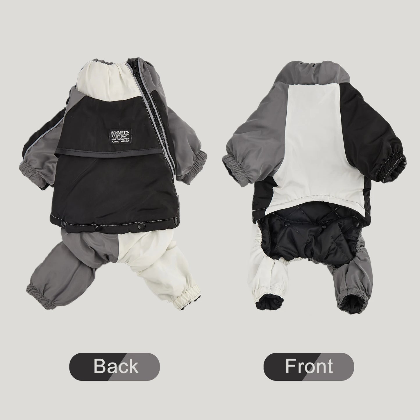 Winter Dog Jacket Warm Thicken Cotton Clothes With Traction Ring Dog Windproof Coat Medium Large Dogs Outdoor Cold Proof Clothes (Copy)