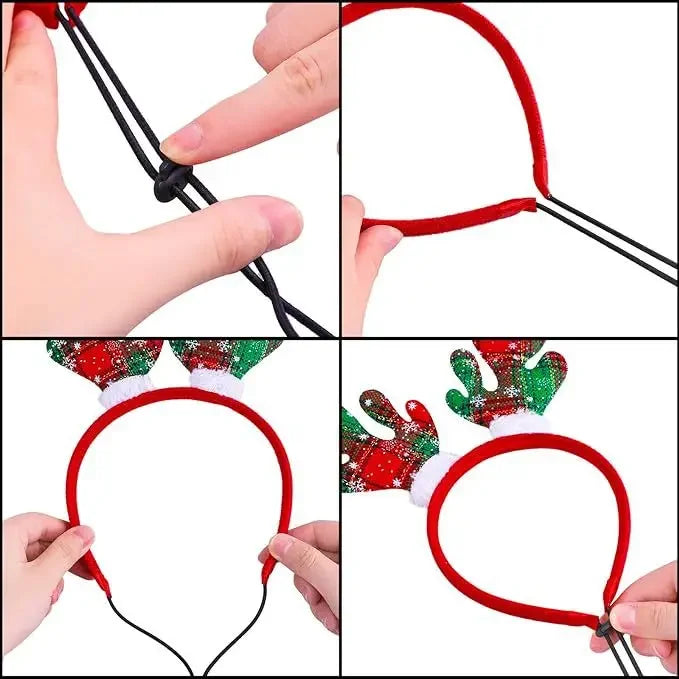 Christmas Pet Antlers Headband – Cute Reindeer Hair Hoops for Dogs & Cats | Finpaws Finland