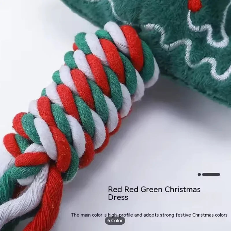 Christmas Dog Rope & Chew Toy – Festive Training Toy for Puppies & Pets | Finpaws Finland