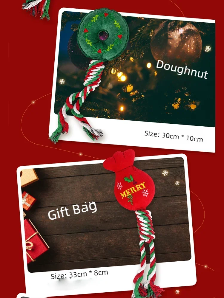Christmas Dog Rope & Chew Toy – Festive Training Toy for Puppies & Pets | Finpaws Finland