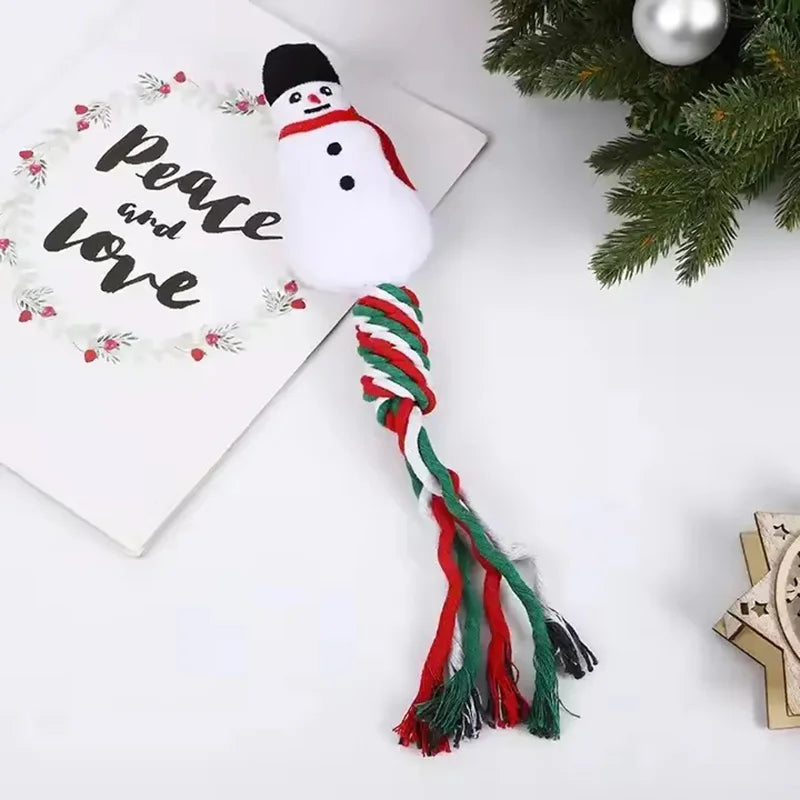 Christmas Dog Rope & Chew Toy – Festive Training Toy for Puppies & Pets | Finpaws Finland