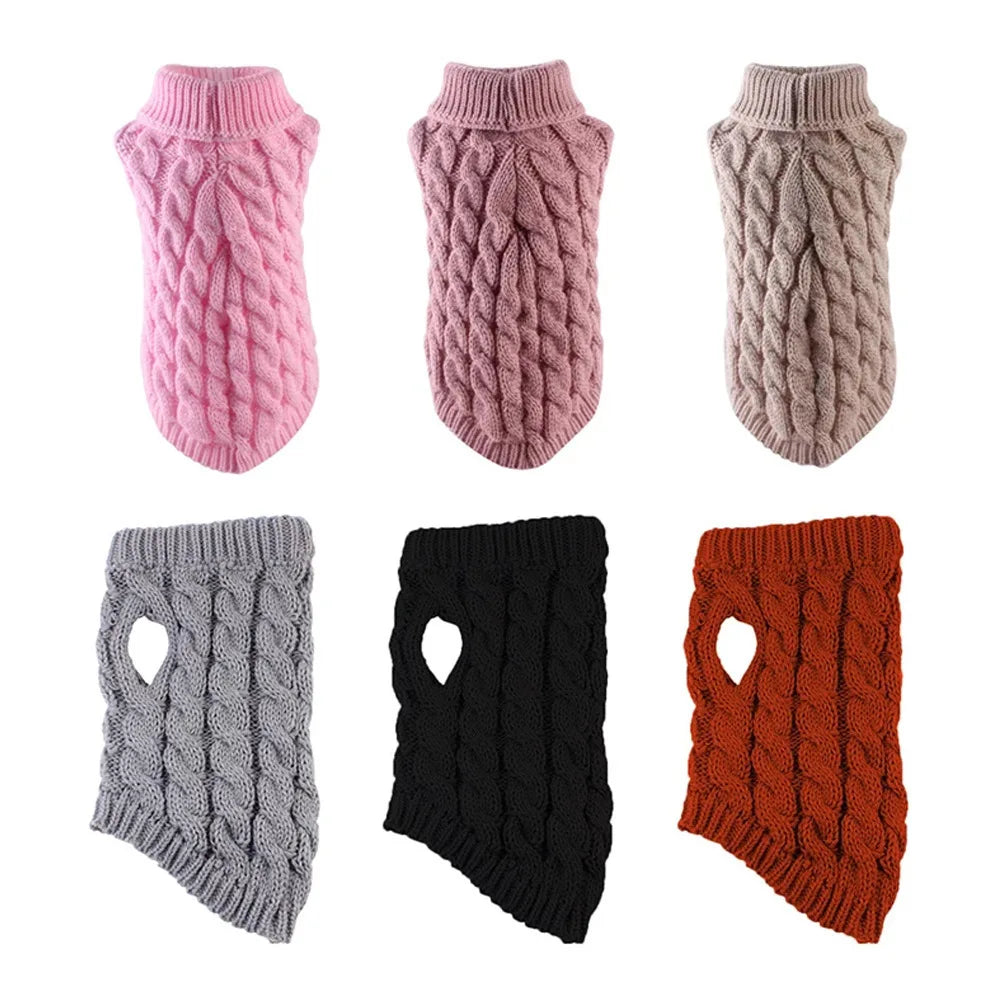 New Knitted Pet Sweater – Warm Autumn Winter Dog & Cat Clothes | FinPaws BrandBuddy Finland