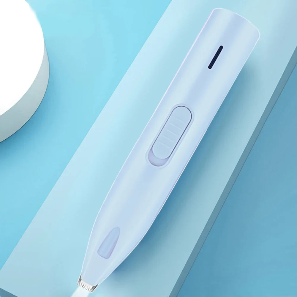 FinPaws Professional Electric Dog & Cat Hair Trimmer Kit – Quiet Rechargeable Grooming Clipper for Feet, Ears, Butt, Nails