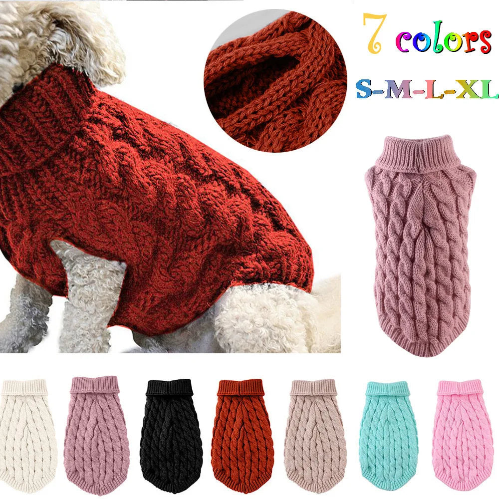 New Knitted Pet Sweater – Warm Autumn Winter Dog & Cat Clothes | FinPaws BrandBuddy Finland