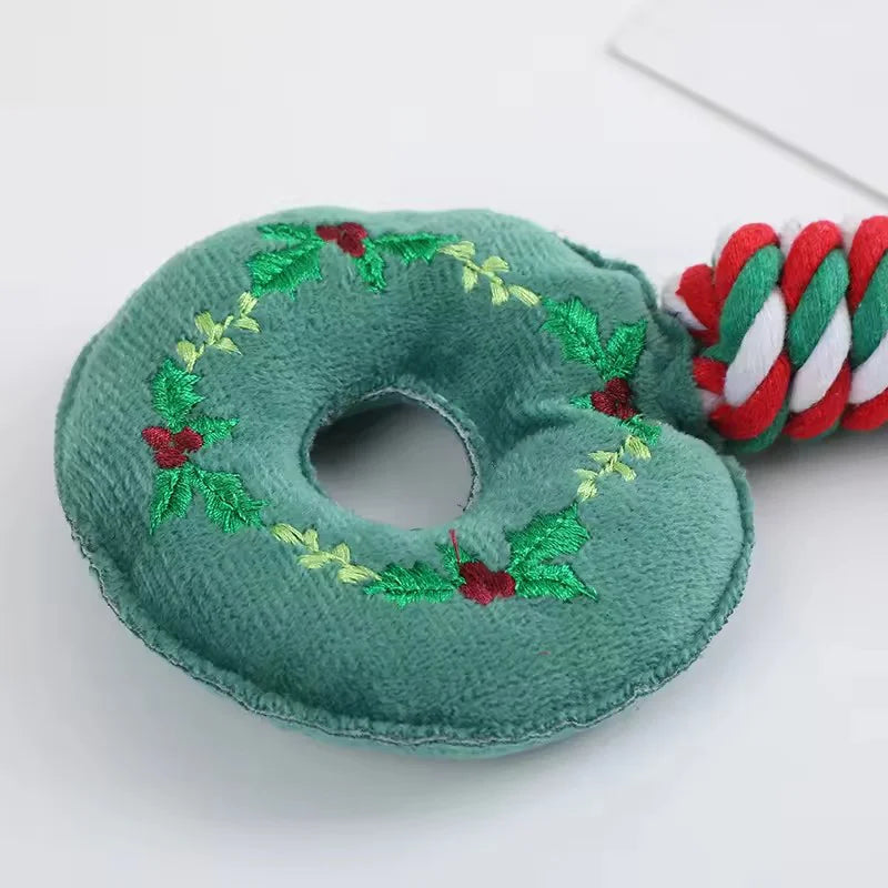 Christmas Dog Rope & Chew Toy – Festive Training Toy for Puppies & Pets | Finpaws Finland