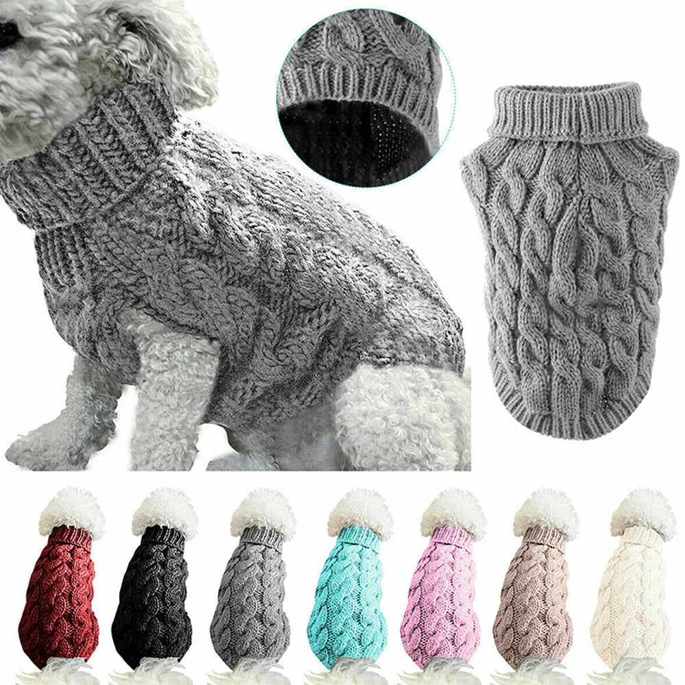 New Knitted Pet Sweater – Warm Autumn Winter Dog & Cat Clothes | FinPaws BrandBuddy Finland