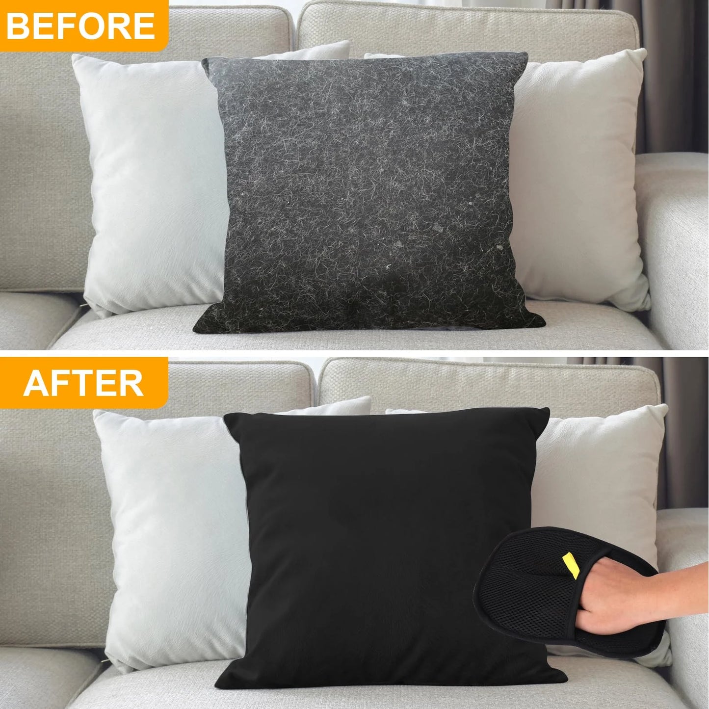 FinPaws Double-Sided Pet Grooming Gloves – Dog & Cat Bathing and Washing Gloves for Gentle Cleaning