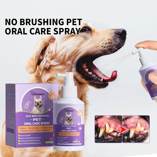 FinPaws Pet Oral Cleanse Spray – 50ml for Dogs & Cats | Fresh Breath & Plaque Control