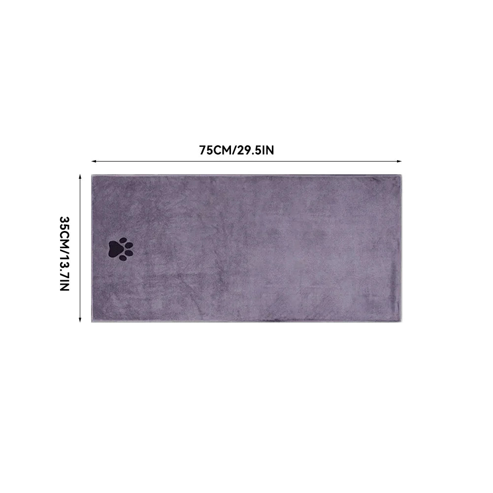 Microfiber Pet Bath Towel – Super Soft Absorbent Cat & Dog Grooming Towel - FinPaws