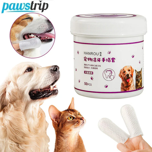 Pet Teeth Cleaning Finger Wipes – Hammashoitoliinat Kissoille & Koirille - FinPaws