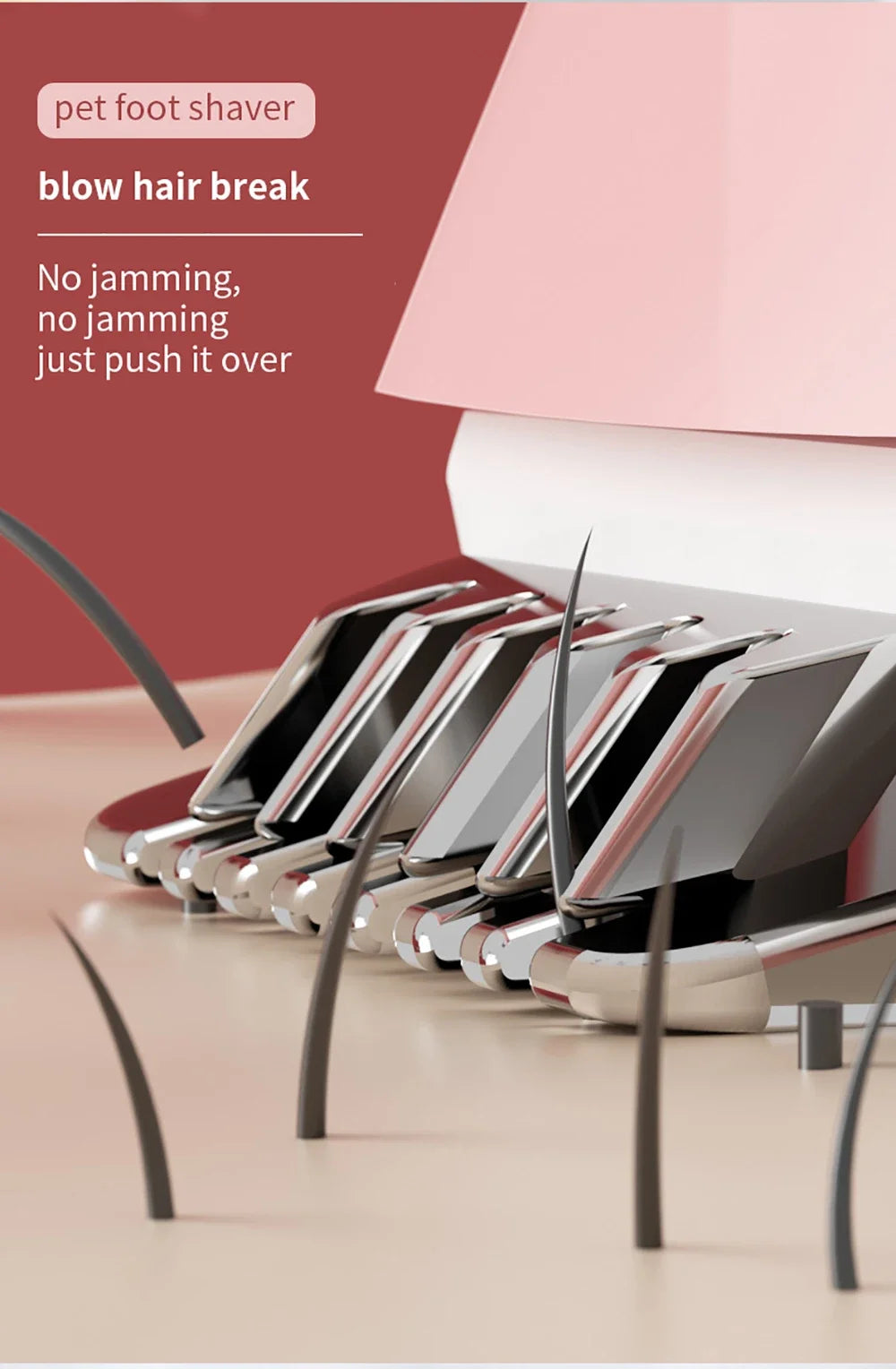 FinPaws Professional Electric Dog & Cat Hair Trimmer Kit – Quiet Rechargeable Grooming Clipper for Feet, Ears, Butt, Nails