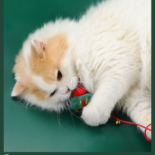 Christmas Cat Toys & Teasing Sticks – Santa & Reindeer Cat Playtime Fun