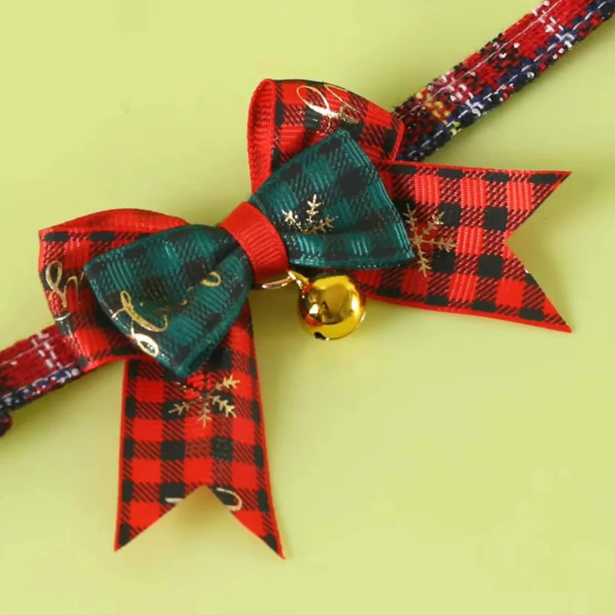 Christmas Cat Bell Collar – Joulun Pehmeä & Turvallinen Breakaway Kaulapanta Cats & Dogs - FinPaws