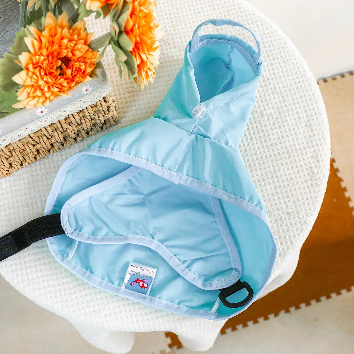 Dog Raincoat,Waterproof Rain Poncho with Hoodie, Adjustable Pet Rain Jacket with Leash Hole for Small Medium Dogs - FinPaws