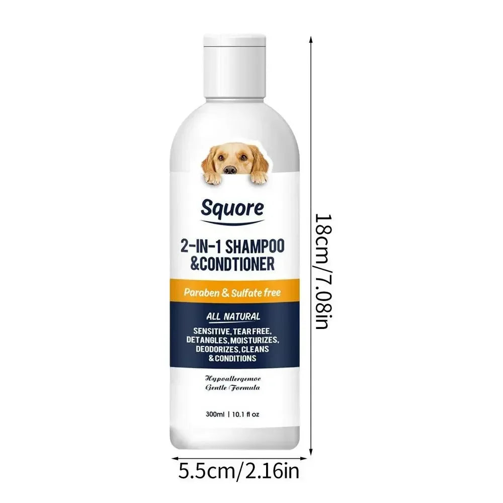 FinPaws Puppy Shampoo & Conditioner 2-in-1 – Natural Moisturizing Dog Shampoo for Sensitive Skin (pH Balanced)