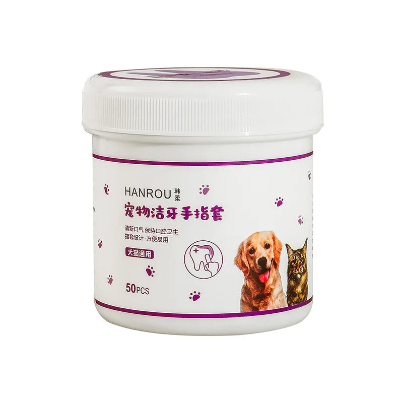 Pet Teeth Cleaning Finger Wipes – Hammashoitoliinat Kissoille & Koirille - FinPaws
