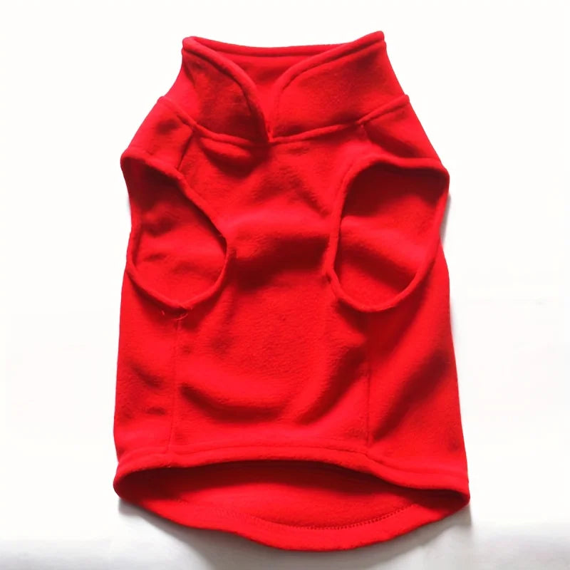 Christmas Gift Warm Fleece Dog Vest with Rope Loop – Windproof Full Body Winter Jumpsuit | FinPaws BrandBuddy Finland