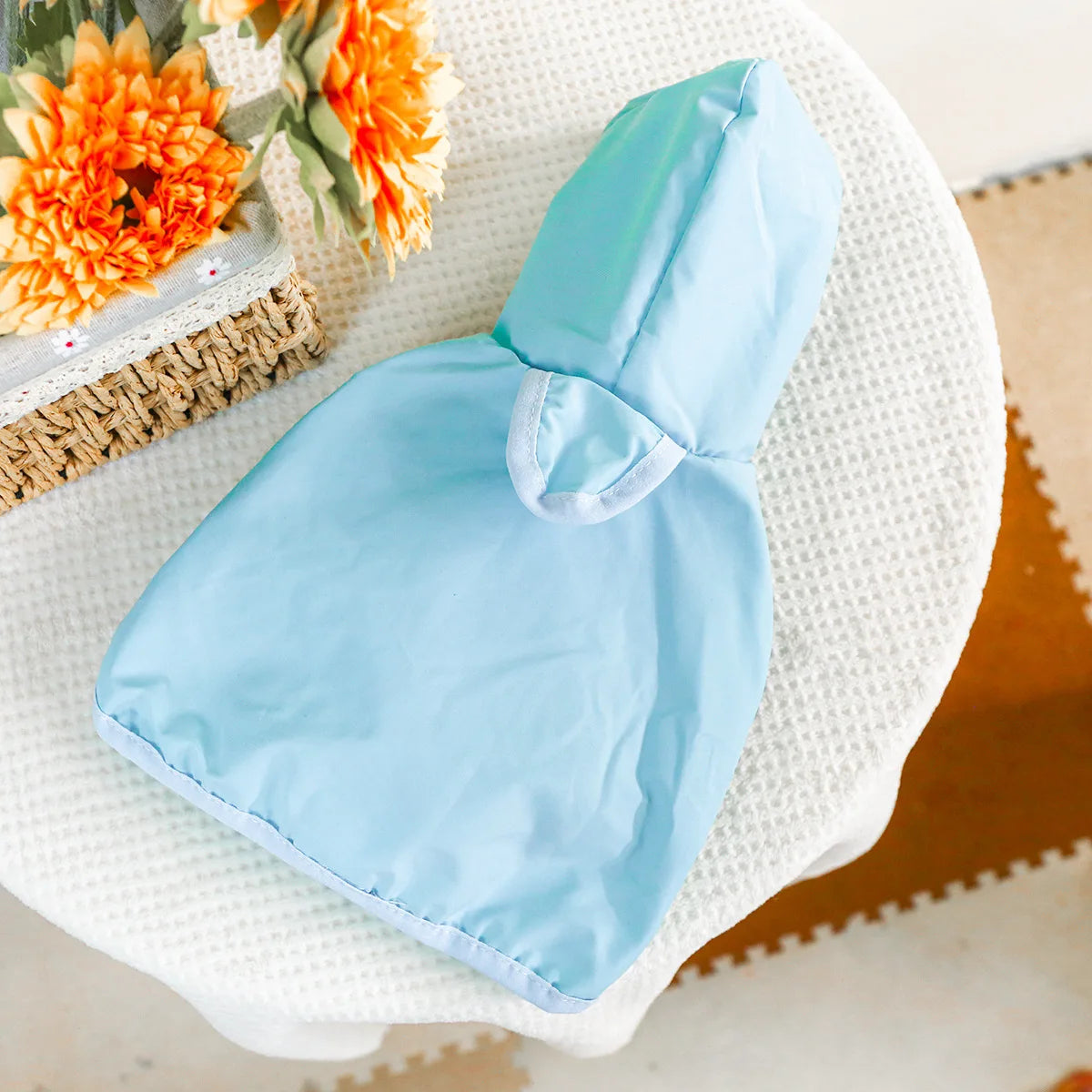 Dog Raincoat,Waterproof Rain Poncho with Hoodie, Adjustable Pet Rain Jacket with Leash Hole for Small Medium Dogs - FinPaws