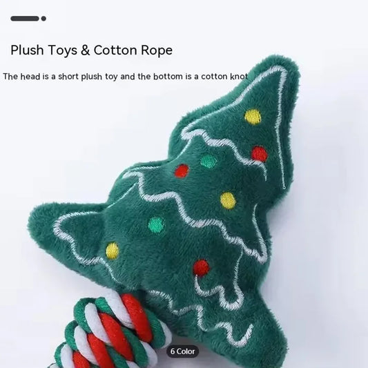Christmas Dog Rope & Chew Toy – Festive Training Toy for Puppies & Pets | Finpaws Finland