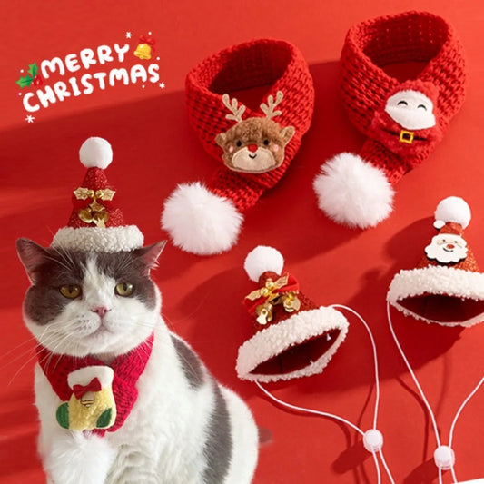 Christmas Cat Hat & Pet Costume – Cute Red Santa Hat for Cats & Small Dogs | Finpaws Finland