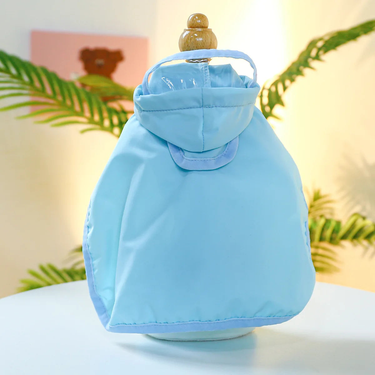 Dog Raincoat,Waterproof Rain Poncho with Hoodie, Adjustable Pet Rain Jacket with Leash Hole for Small Medium Dogs - FinPaws