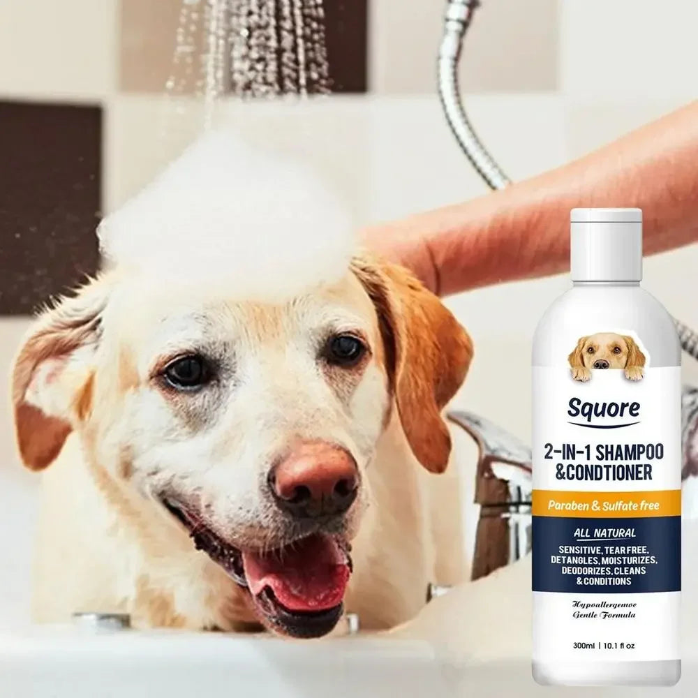FinPaws Puppy Shampoo & Conditioner 2-in-1 – Natural Moisturizing Dog Shampoo for Sensitive Skin (pH Balanced)