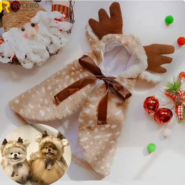 Christmas Cartoon Plush Toy Series – Santa, Elk, Gingerbread & Donut Squeaky Toys for Dogs & Cats | Finpaws Finland
