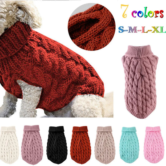 New Knitted Pet Sweater – Warm Autumn Winter Dog & Cat Clothes | FinPaws BrandBuddy Finland