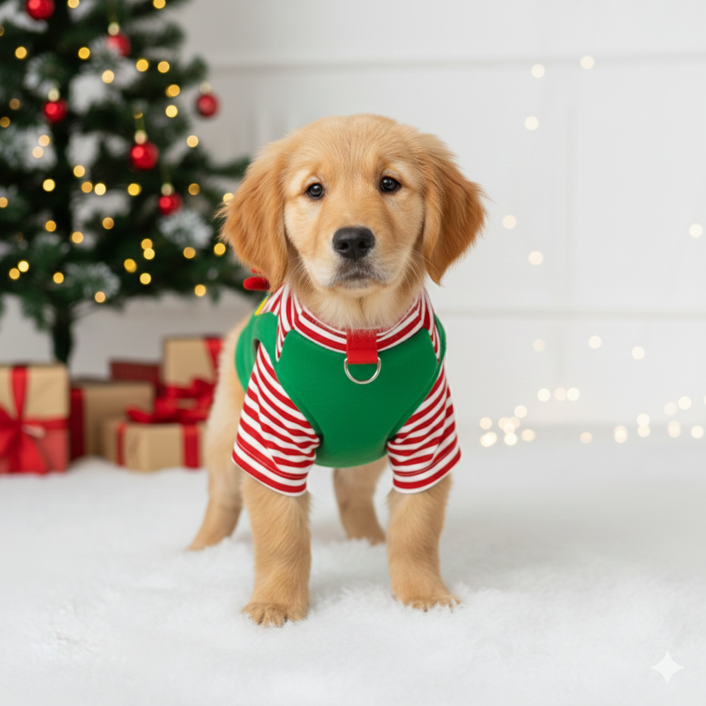 Christmas Pet Coat – Talvinen Joulupukki & Poro Asu Kissoille ja Koirille - FinPaws