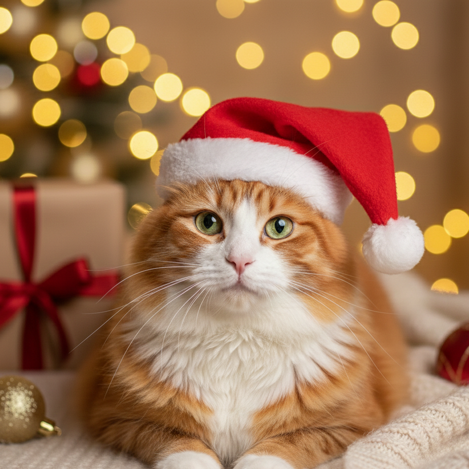 Pet Christmas Hat – Pehmeä Jouluhattu Kissoille & Koirille (1–3pcs Set) - FinPaws